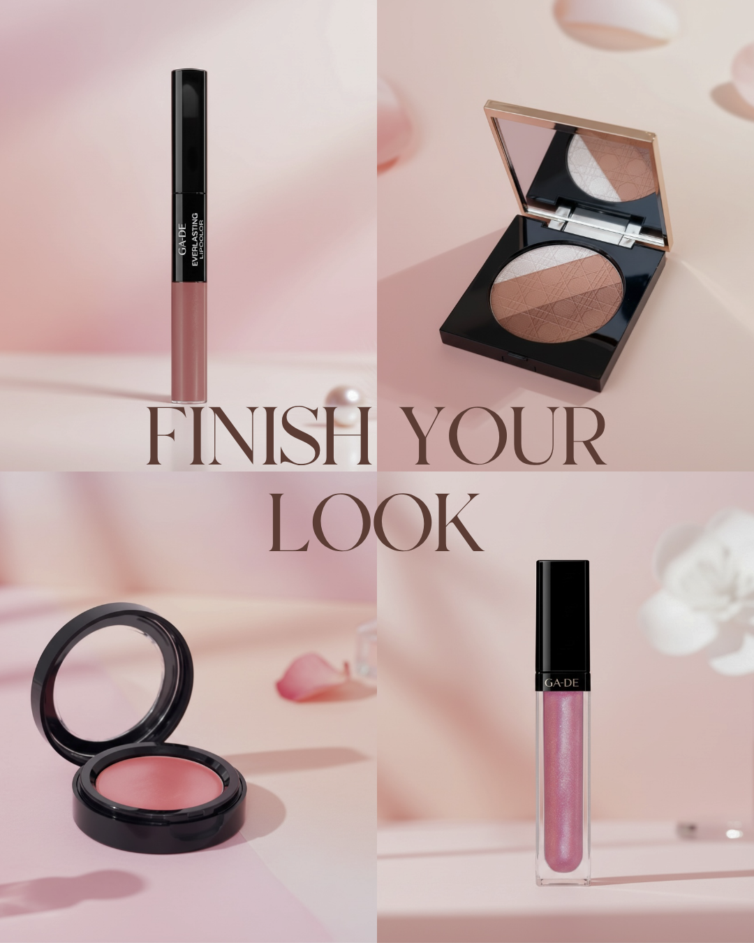 Finish Your Look beauty product social design by Julia